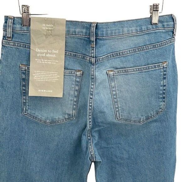 Everlane Womens High Rise Skinny Ankle Boyfriend Jeans Light Wash Size 32 NWT - Picture 4 of 11